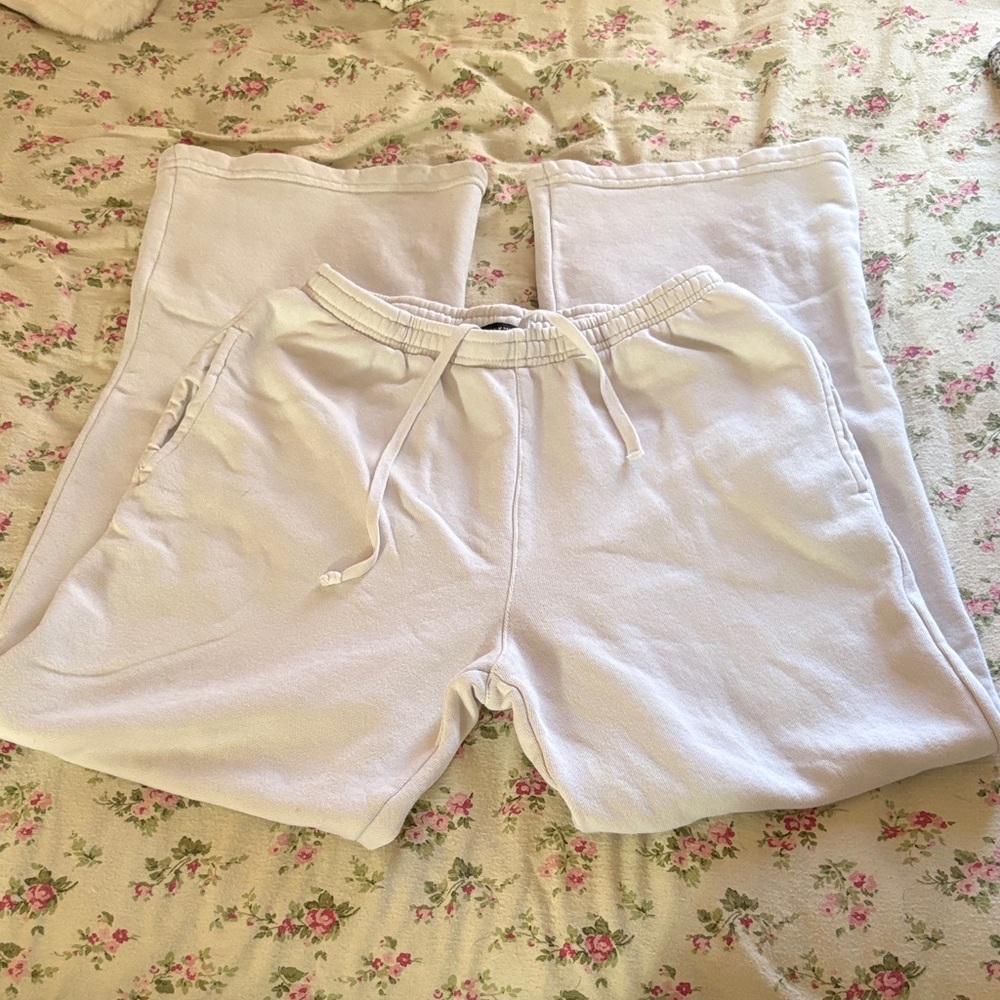 Brandy Melville White Sweatpants